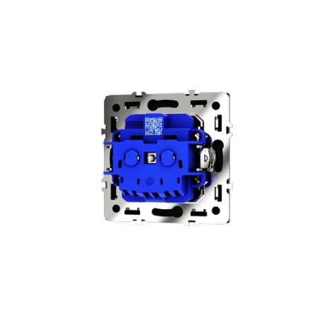 Розетка встраиваемая Voltum S70 с заземлением 16А, (черный матовый)