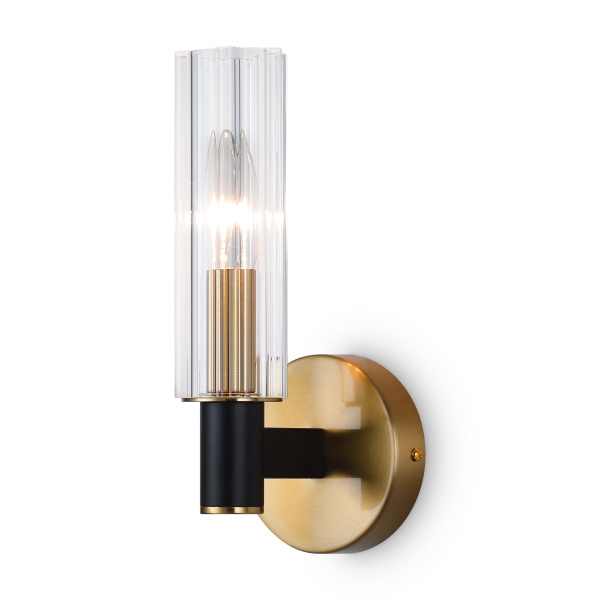 Настенный светильник (бра) 1*E14 40Вт Черный IP20 Ambra FR5167WL-01B Freya