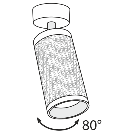 Потолочный светильник 1*GU10 50Вт Золото IP20 Focus Design C034CL-01G Technical