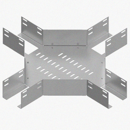 Лоток крестообразный глухой КМГ 500х65 У3, окрашенный, S1,5
