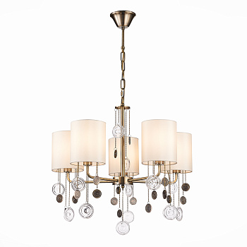 Люстра подвесная Бронза/Бежевый E14 5*40Вт SLE107933-05 EVOLUCE