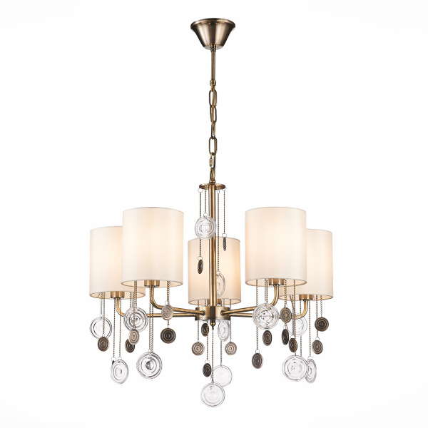 Люстра подвесная Бронза/Бежевый E14 5*40Вт SLE107933-05 EVOLUCE