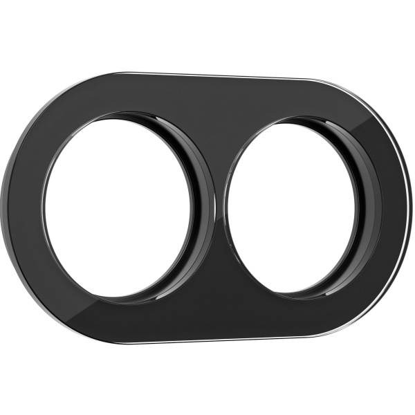 Favorit Runda Рамка на 2 поста (Черный) Werkel