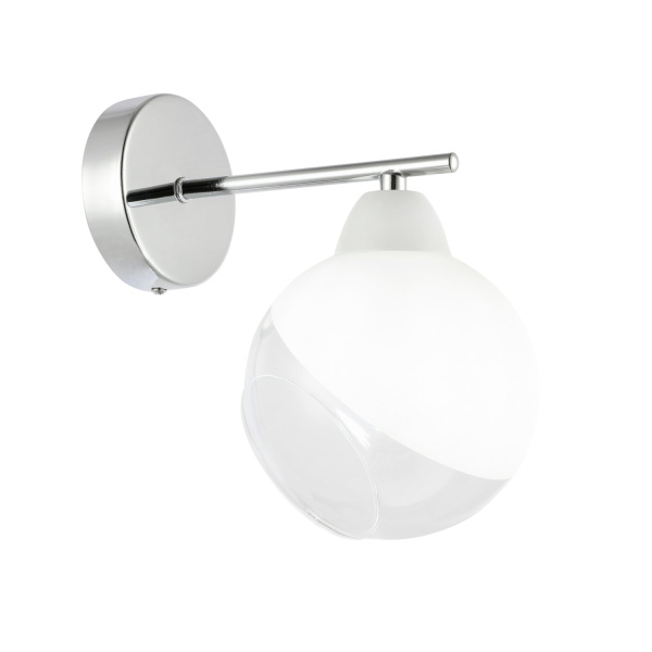 Бра Хром/Прозрачный, Матовый никель E14 1*40Вт SLE102701-01 EVOLUCE