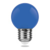 Лампа светодиодная Feron LB-37 Шарик E27 1W Синий