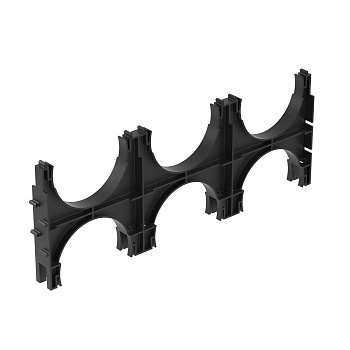 Держатель расстояния (кластер) для двустенных труб с фиксацией, д.110мм, тройной DKC