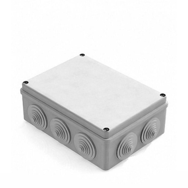 (СНЯТ) Коробка распаячная для наружного монтажа, 10 гермовводов, 190х140х120мм, IP55 CHINT