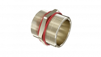 Взрывозащищенная Ex e ниппель. М20x1,5. Никелированная латунь. IP66/67 DKC