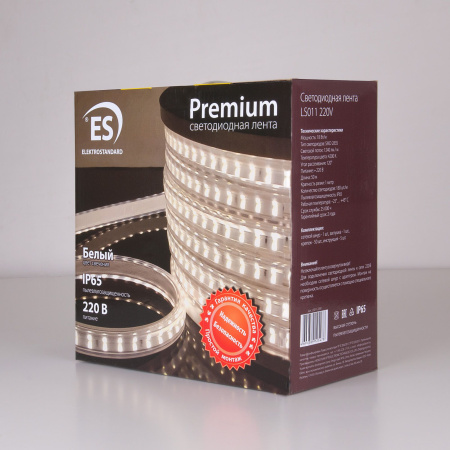 Лента св/д 220V 18 Вт/м 4200К IP65 (a041110) Elektrostandard