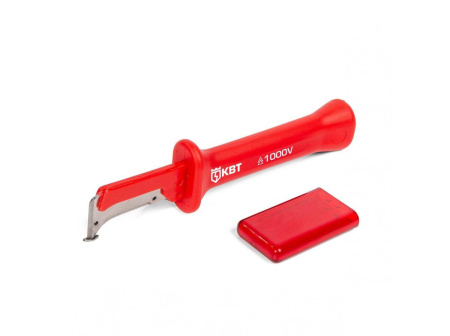 НМИ-11 Нож монтерский диэлектрический с малой «пяткой» и частично изолированным лезвием КВТ