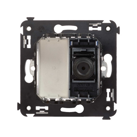 Розетка TV одиночная в стену, "Avanti", "Закаленная сталь" DKC