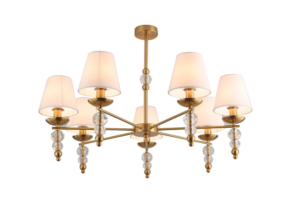 Потолочный светильник 7*E14 40Вт Латунь IP20 Side FR1009CL-07BS Freya