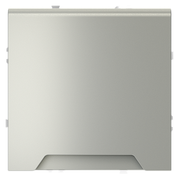 Розетка встраиваемая Voltum S70 с заземлением, защитными шторками и крышкой 16А, (сталь)