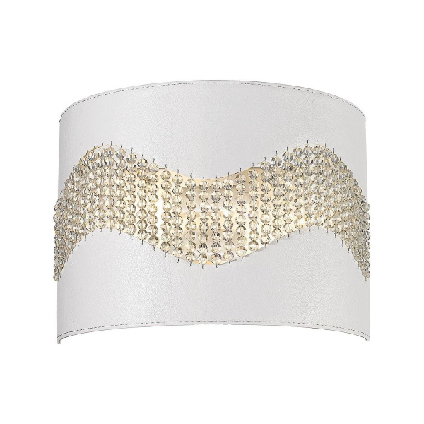 Бра Хром/Белый, Прозрачный E14 2*40Вт WE394.02.001 WERTMARK