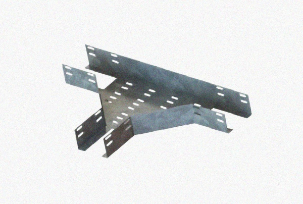 Лоток тройниковый перфорированный ОТ 400х50 УХЛ1, оцинкованный лист S1,5