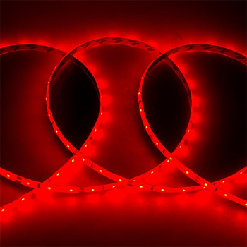 Лента св/д 12V 4.8W/m 60led/m IP65 красный 5м General