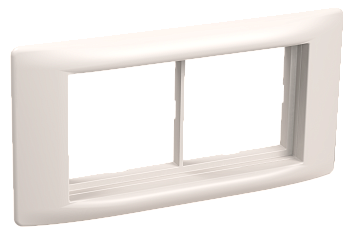 Рамка и суппорт для кабель-канала ПРАЙМЕР на 4 модуля 60мм белые IEK