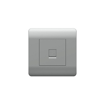 Розетка компьютерная 1xRJ45, серебряный NEW3-E CHINT