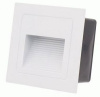 Светильник встраиваемый для лестнич.подсв. 2W(150lm) 5000K IP65 80x86x50 алюм белый General