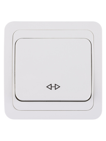 Перекрестный выключатель 1-кл. 10А белый "Валдай" TDM