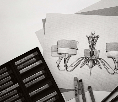 Люстра 5*E14 40Вт Серебро Антик IP20 Lillian H311-05-G Maytoni