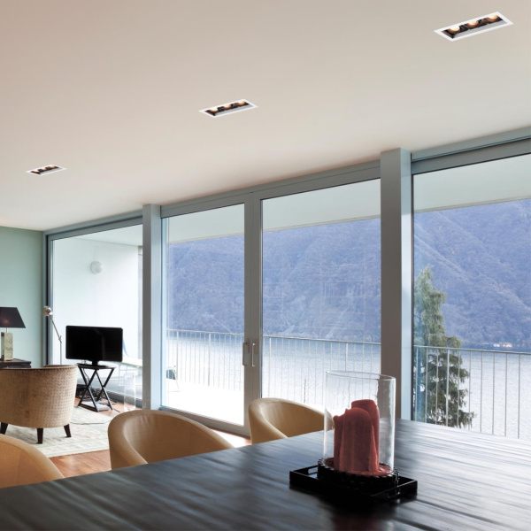 Встр.св-к IP20 GU10 3*50W 220V GESSO белый/черный NOVOTECH