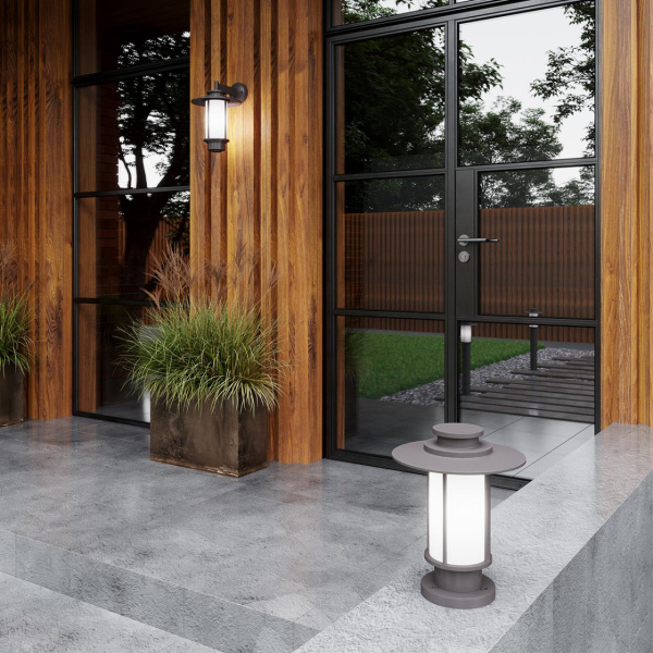 Уличный настенный св-к IP54 E27 18W 220V MITO белый/коричневый ODEON LIGHT