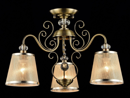 Потолочный светильник 3*E14 40Вт Бронза Антик IP20 Driana FR2405-PL-03-BZ Freya