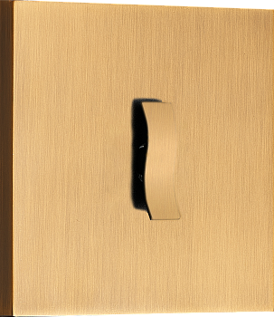 Donel N96 Переключатель на 1 тумблер, клавиша Wave, 10AX 250V, Латунь, серия DT