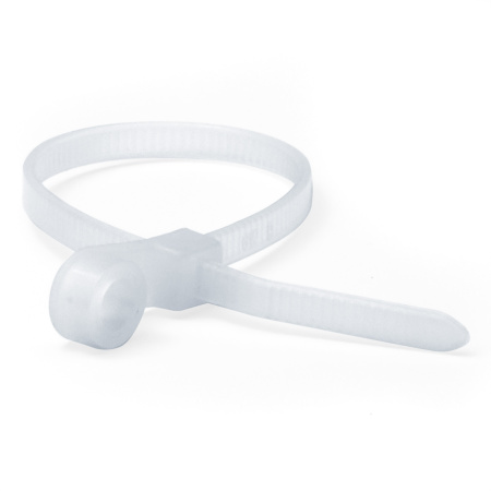 Хомут P6.6 с монтажным отверстием M5, белый 4,8x200 DKC