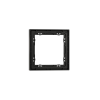 Рамка пластиковая Voltum S70 на 1 пост, (черный матовый)
