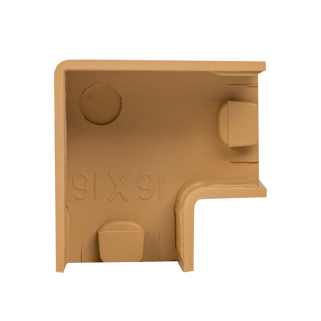 Поворот 90 гр, (16х16) (4 шт) светлое дерево EKF-Plast