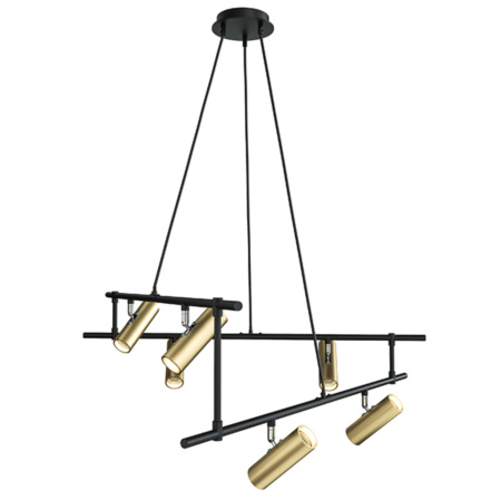 Подвесной светильник 12*GU10 50Вт Черный с Золотом IP20 Rami MOD128PL-12GB Technical