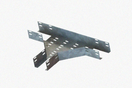 Лоток тройниковый перфорированный ОТ 150х65 У3, окрашенный, S1,5