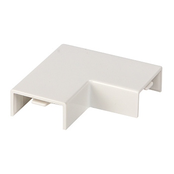 Поворот 90 гр, (20х10) (4 шт) белый EKF-Plast