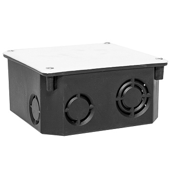 Коробка распределительная КМТ-010-006 с крышкой для твердых стен (107х107х50) с саморезами IP20 PROxima EKF