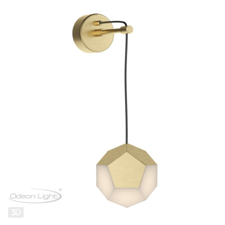 Настенный св-к LED 7W 420Лм IP20 BINGO золото ODEON LIGHT
