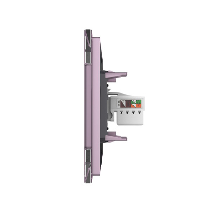 Розетка КОМП RJ-45 Розовая Livolo