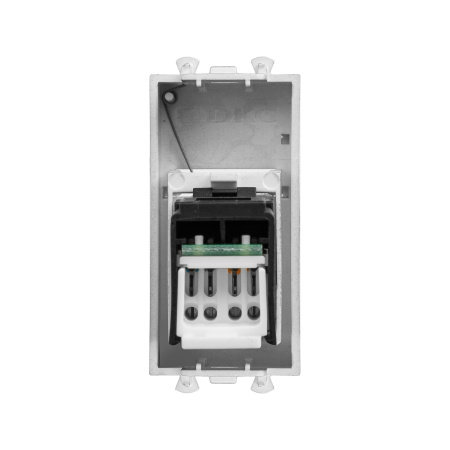 Компьютерная розетка RJ-45 модульная, кат.5е, "Avanti", "Закаленная сталь", 1 модуль DKC