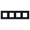Рамка "Avanti", "Черный матовый", 4 поста (8 мод.) DKC