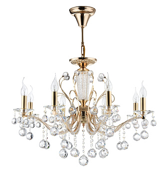 Люстра 8*E14 40Вт Золото IP20 Marlin FR1130-PL-08-G Freya