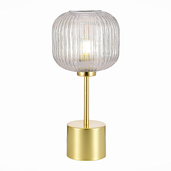 Прикроватная лампа Латунь/Коньячный E27 1*60Вт SL1154.314.01 ST LUCE