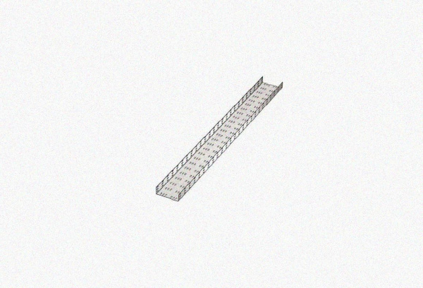 Лоток замковый перфорированный ЛМЗ 150х80х2000 УТ1,5, оцинкованный лист, S1,0