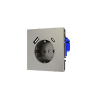 Розетка встраиваемая Voltum S70 с заземлением и защитными шторками, 16А, с USB, A+C, (шелк)
