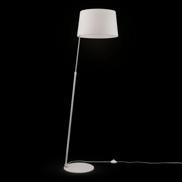 Торшер 1*E27 60Вт Белый и Хром IP20 Bergamo MOD613FL-01W Maytoni