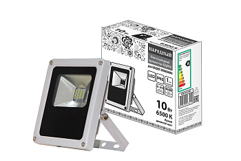 Прожектор светодиодный СДО10-2-Н 10 Вт, 6500 К, серый TDM