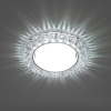 Св-к встр.с белой LED подсветкой 6400К Feron CD4045 потолочный GX53 без лампы, прозр., хром