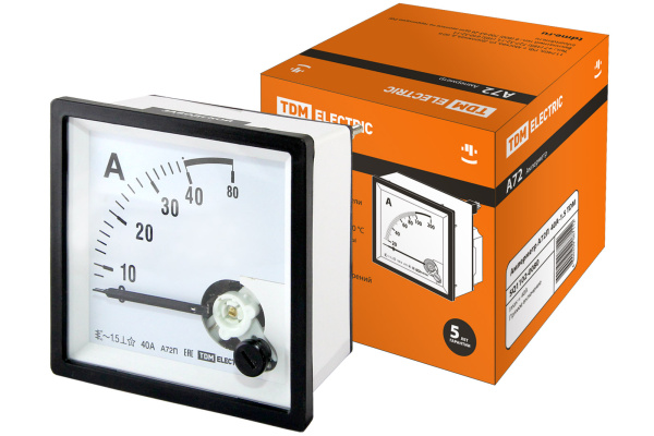 Амперметр А72П 40А-1,5 TDM