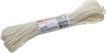 Фал капроновый, d=3,0 мм, 20 м, 200 кгс, 6 ктекс ЗУБР