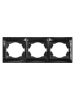 Рамка 3-х постовая горизонтальная графит "Лама" TDM